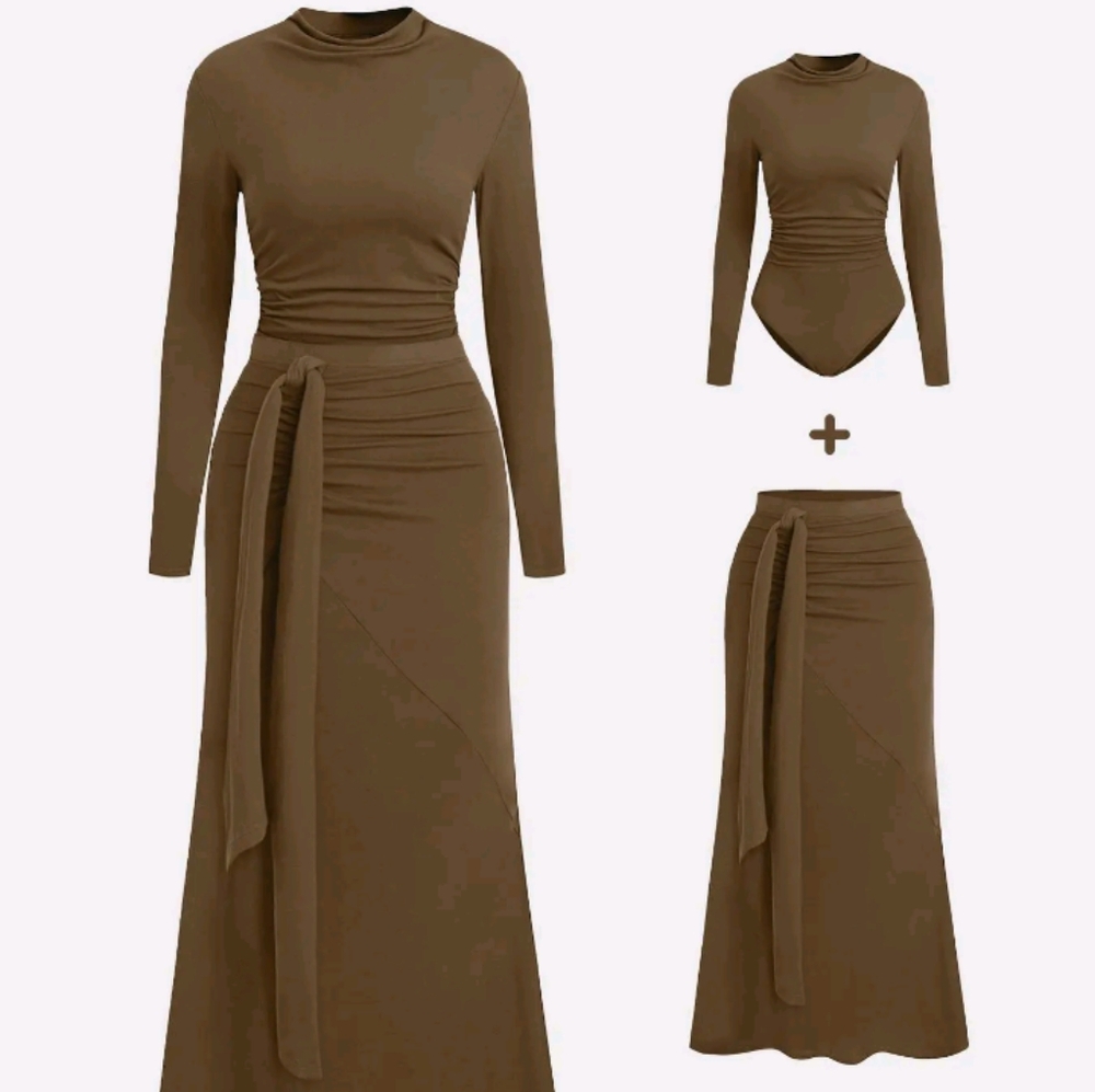 Two Piece Plus Size Skirt Set